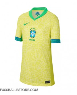 Günstige Brasilien Heimtrikot Damen Copa America 2024 Kurzarm
